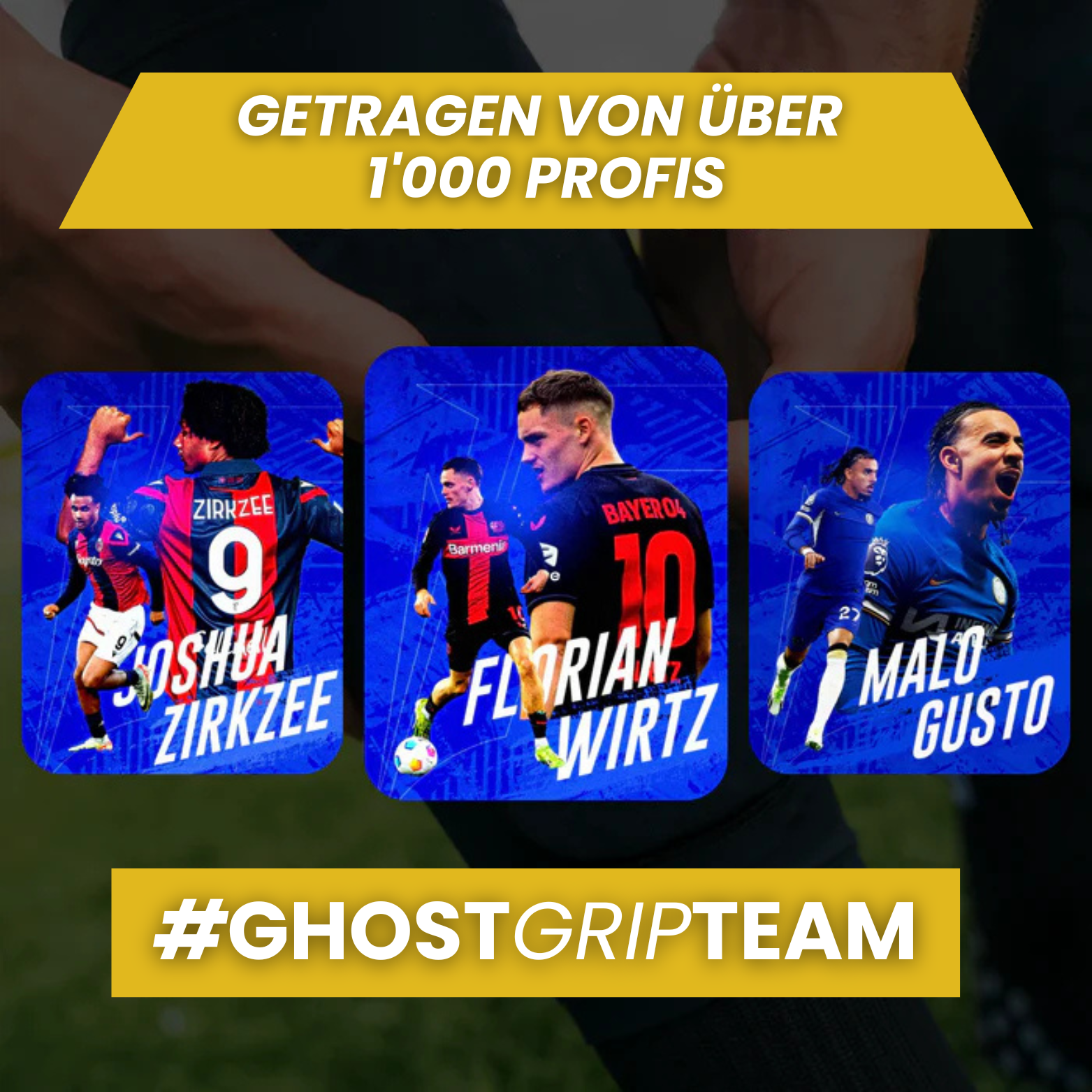 GhostGrips™ - Anti - rutsch built in Schienbeinschoner für Pro Performance