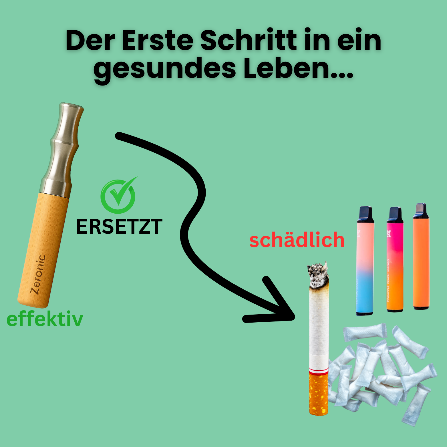 Zeronic Breath™ Beginne mit diesem Nikotinersatz dein erster Schritt in ein rauchfreies Leben ohne Nikotin!