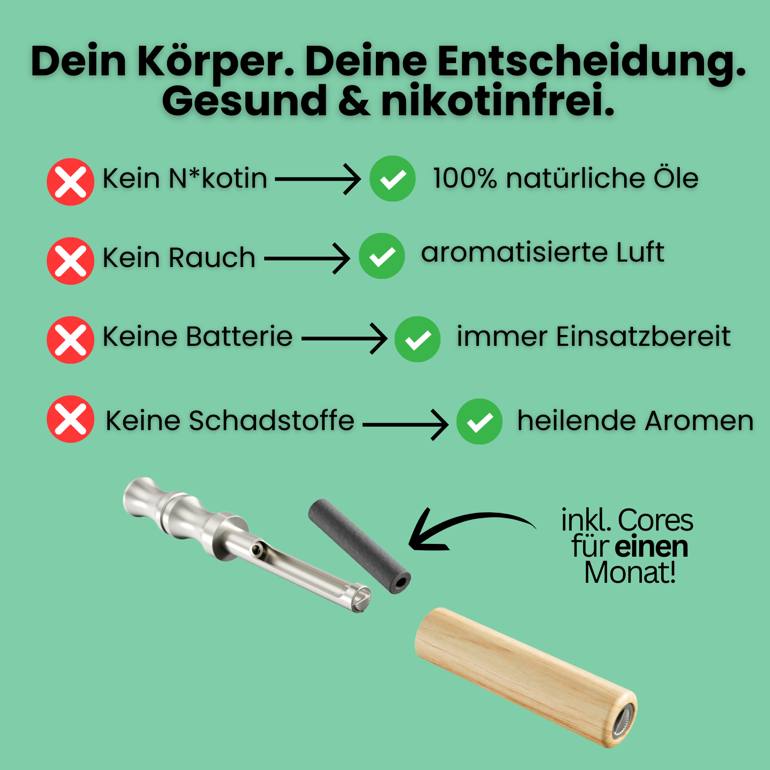 Zeronic Breath™ Beginne mit diesem Nikotinersatz dein erster Schritt in ein rauchfreies Leben ohne Nikotin!