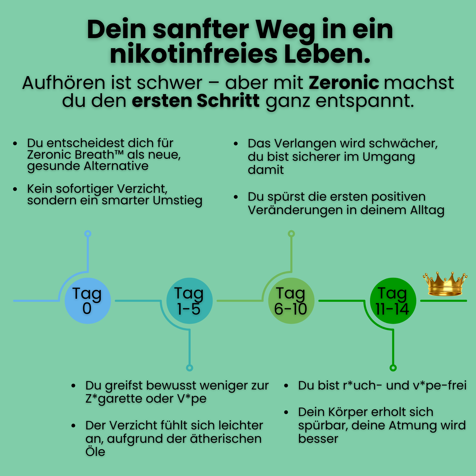 Zeronic Breath™ Beginne mit diesem Nikotinersatz dein erster Schritt in ein rauchfreies Leben ohne Nikotin!