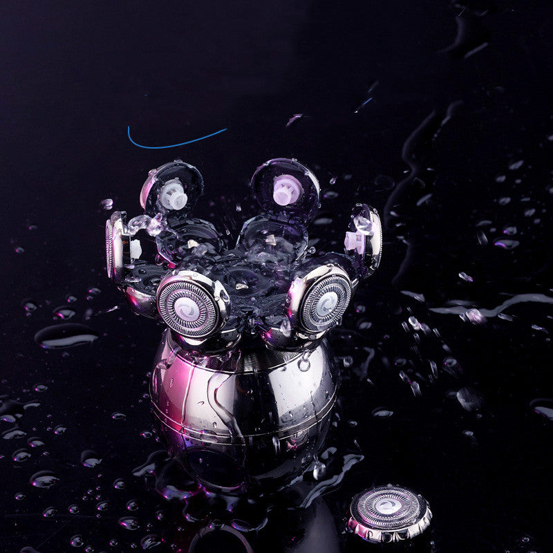 Sieben-klinge wiederaufladbarer Rasierer