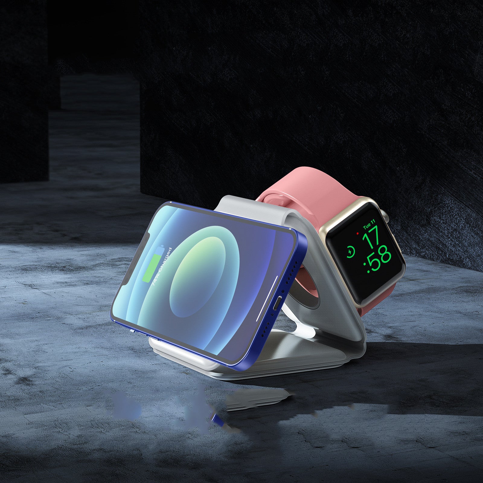 Drei-in-einem Wireless Ladegerät Magnetisch/Drahtlos